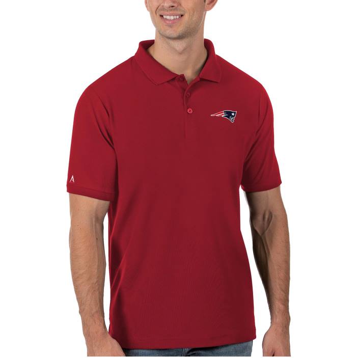 Patriots Jersey Hommes polo piqué antigua rouge legacy vêtements 864Z1608
