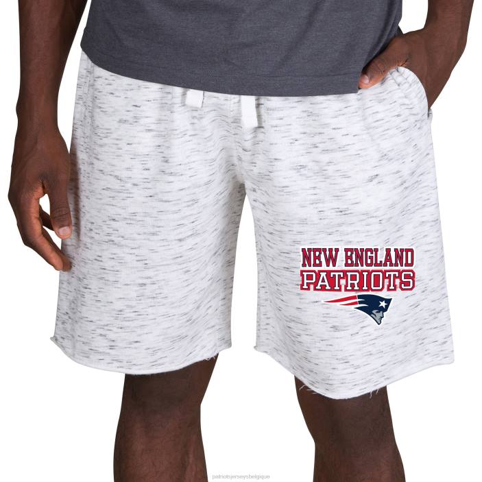 Patriots Jersey Hommes concepts sport blanc/anthracite alley short en polaire vêtements 864Z1732