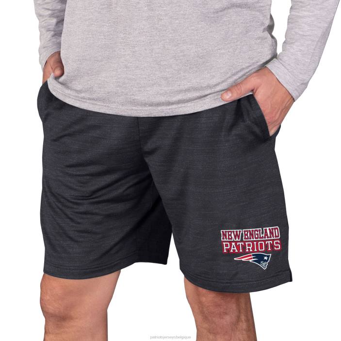 Patriots Jersey Hommes concepts sport short jam en maille anthracite bullseye vêtements 864Z1725