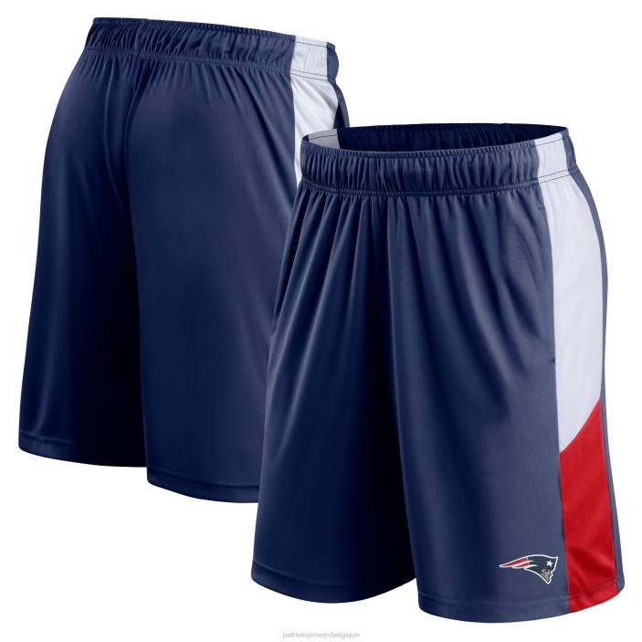Patriots Jersey Hommes fanatics - short bleu marine de marque prep colorblock vêtements 864Z1695