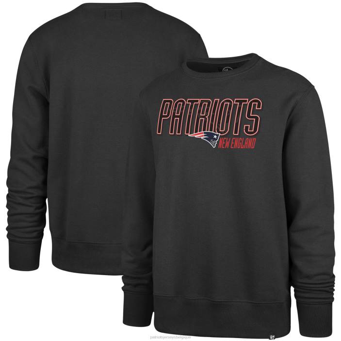 Patriots Jersey Hommes 47 anthracite enfermé dans le gros titre sweatshirt vêtements 864Z558