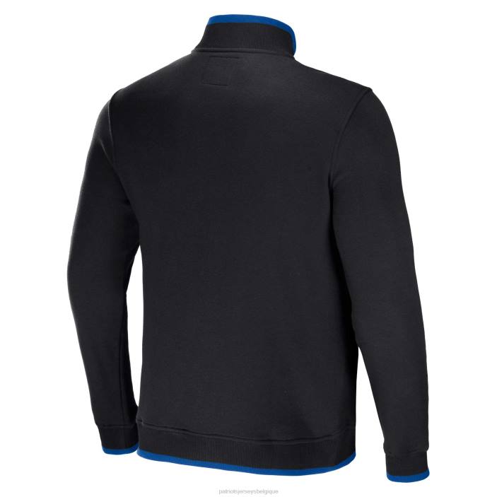Patriots Jersey Hommes collection nfl x darius rucker by fanatics haut noir à fermeture éclair et logo vêtements 864Z762