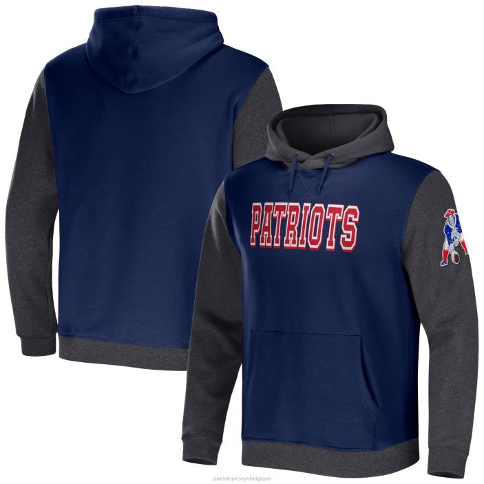 Patriots Jersey Hommes collection nfl x darius rucker by fanatics sweat à capuche color block bleu marine/anthracite vêtements 864Z639