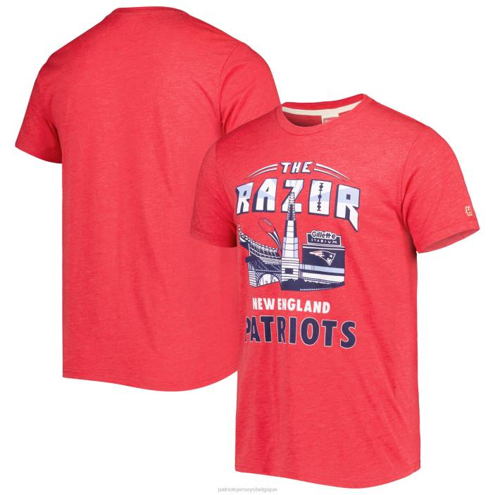 Patriots Jersey Hommes hommage stade rouge t-shirt triple mélange vêtements 864Z2029